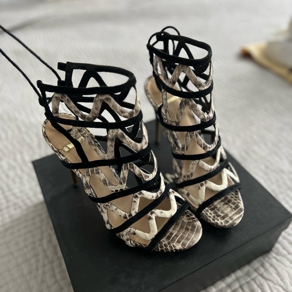 Marciano tie up Heel Sandals - Picture 1 of 4
